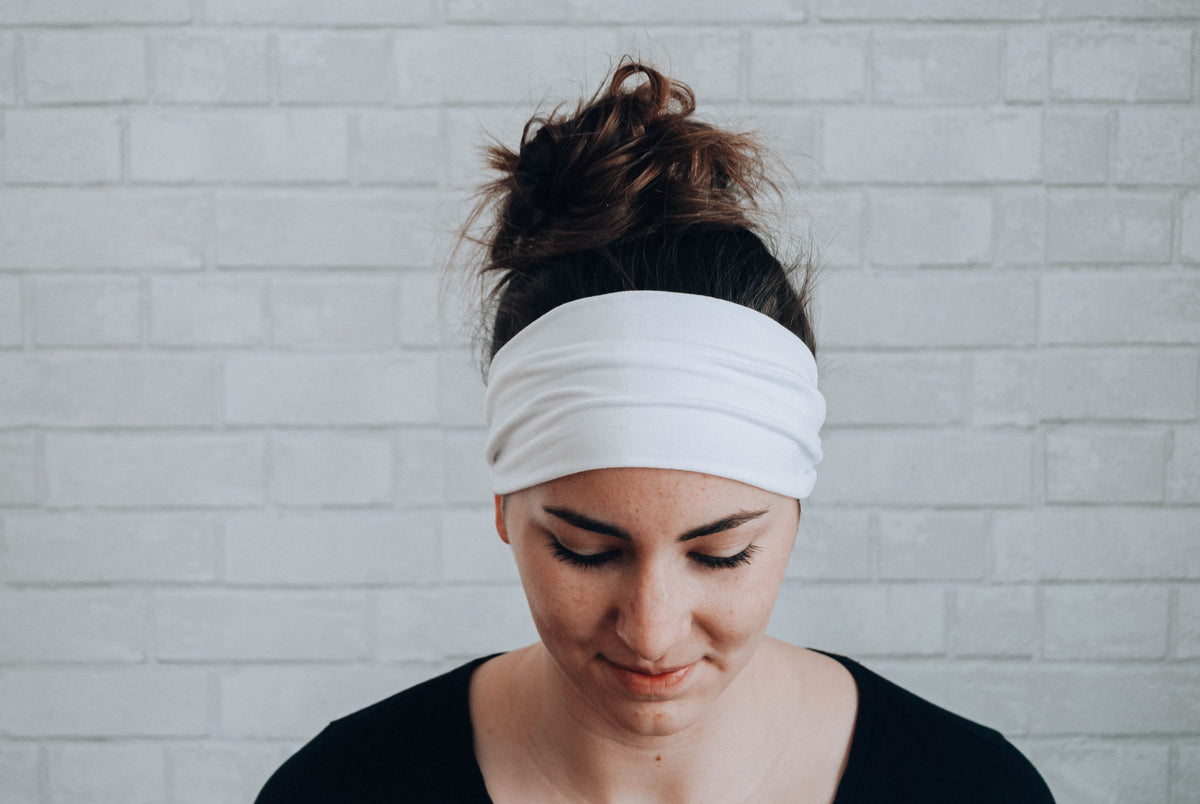 No Slip Softest Headband Ever Wide White Hairband