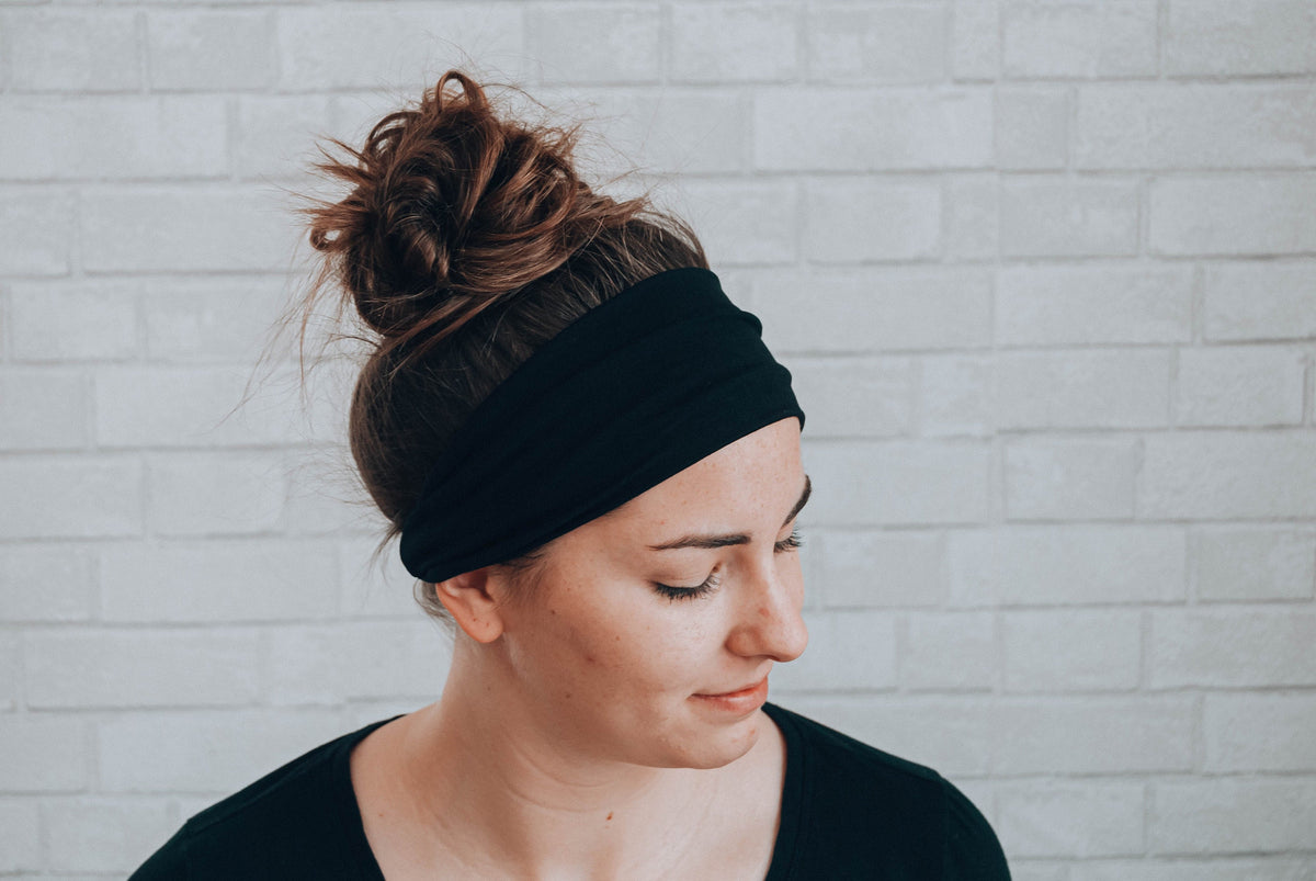 No Slip Softest Headband Ever Solid Black