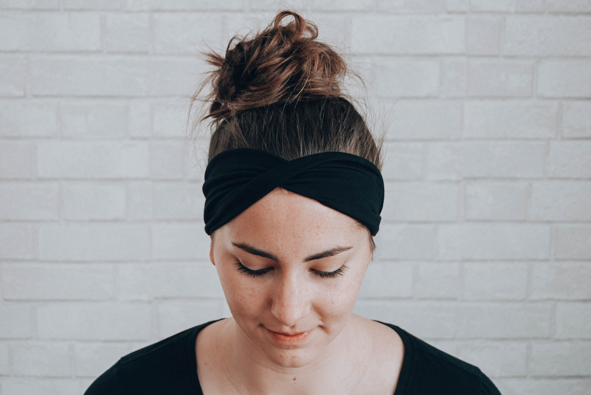 No Slip Softest Headband Ever Solid Black