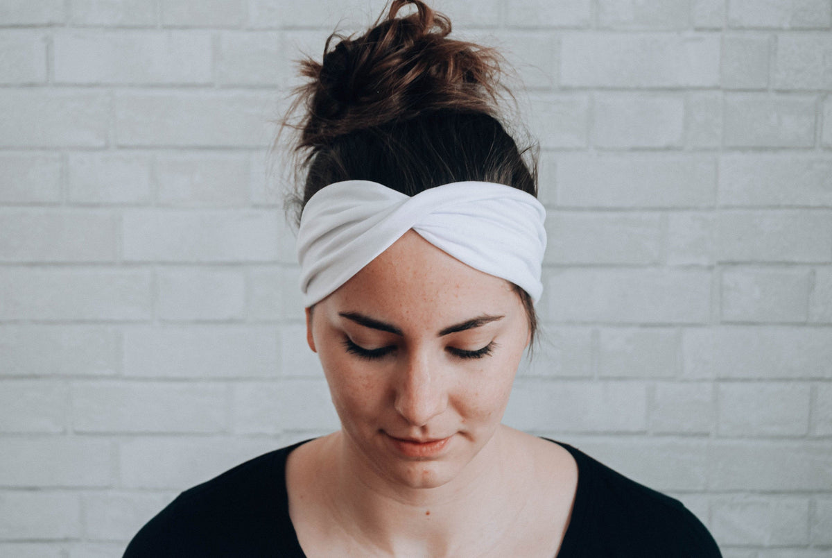 No Slip Softest Headband Ever Wide White Hairband