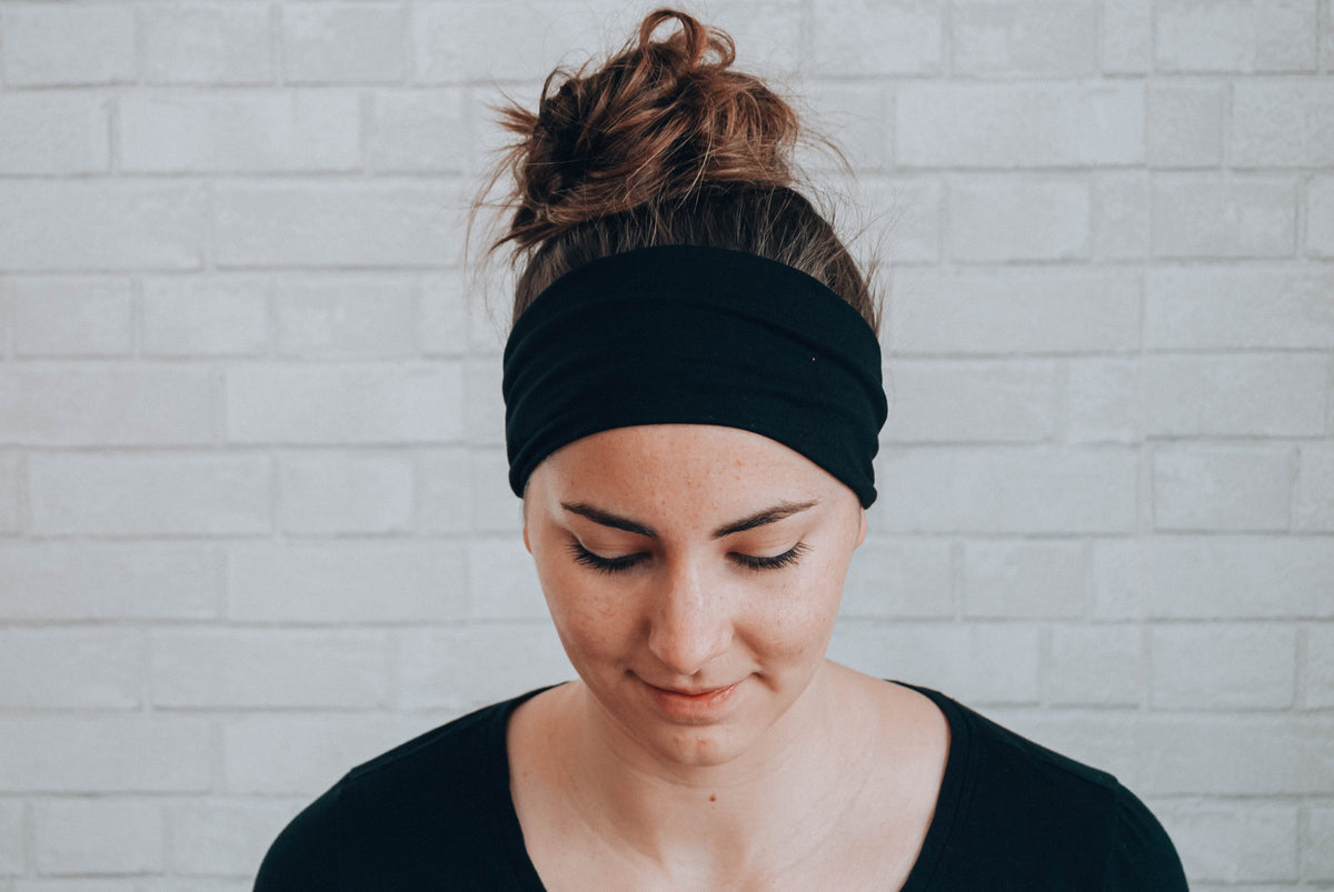 No Slip Softest Headband Ever Solid Black