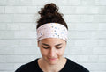 Soft No Slip Wide Comfort Headband Pink Confetti
