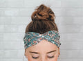 Soft No Slip Wide Comfort Headband Hairband in Pink Multicolor Floral Print