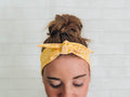 Tie Bandana Headband Bow Head Scarf Yellow Flowers