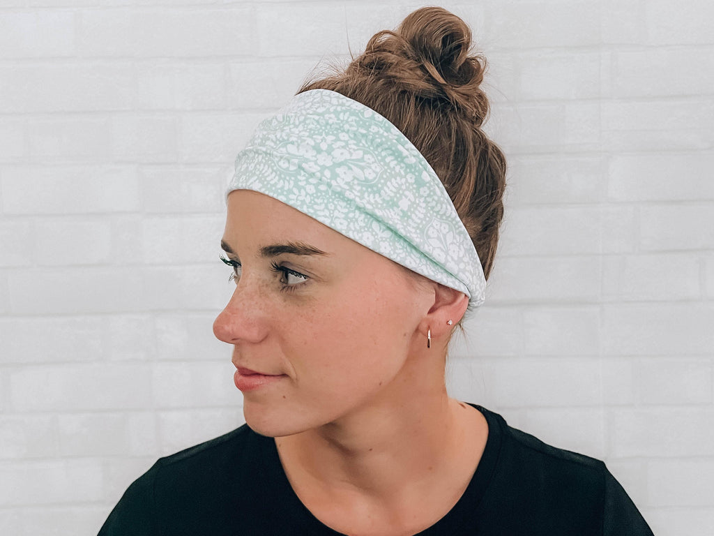 Light Blue Super Soft No Slip Wide Headband