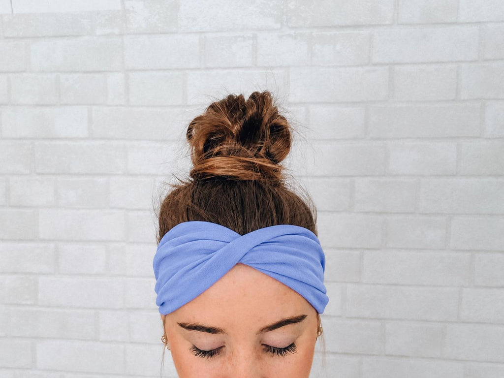 Soft No Slip Wide Comfort Headband Lavender Purple Twistable Sweatband