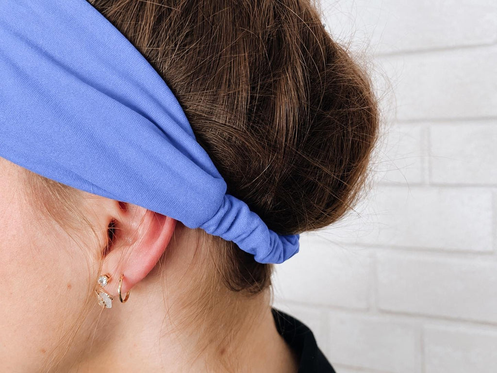 Soft No Slip Wide Comfort Headband Lavender Purple Twistable Sweatband